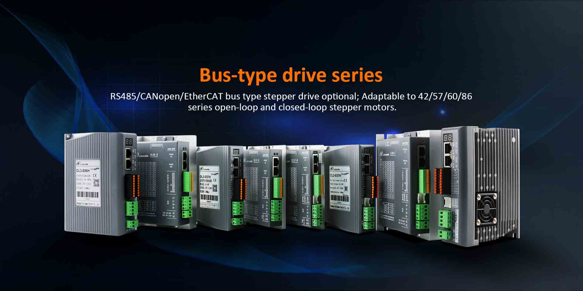 China EtherCAT/RS485/CANopen Closed Loop Opened Loop Bus-type Stepper Motor Driver Kit Factory